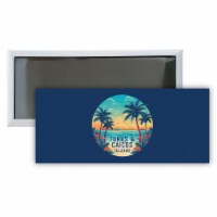 Turks And Caicos Design D Souvenir Fridge Magnet 4.75 x 2 Inch Single