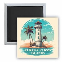 Turks And Caicos Design A Souvenir 2.5 x 2.5-Inch Fridge Magnet 2-Pack