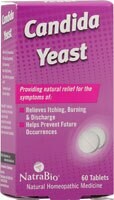 NatraBio  Candida Yeast Relief Perspective: front