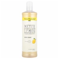 Fruit Of The Earth Meyer Lemon With Essential Oils Dish Soap, Lemon, 16 fl oz