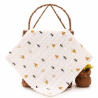 D Darlyng & Co Muslin Washcloth (Busy Bee)