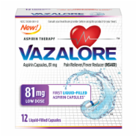 Vazalore Liquid-Filled Aspirin Capsules Perspective: Main