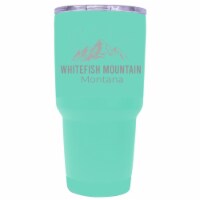 Whitefish Mountain Montana Ski Snowboard Winter Souvenir Laser Engraved 24 oz Insulated