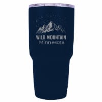 Wild Mountain Minnesota Ski Snowboard Winter Souvenir Laser Engraved 24 oz Insulated