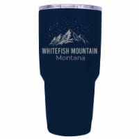 Whitefish Mountain Montana Ski Snowboard Winter Souvenir Laser Engraved 24 oz Insulated
