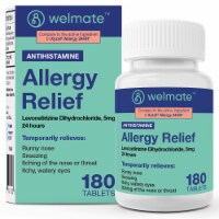 Welmate Generic Xyzal | Allergy Relief | Levocetirizine 5 mg | 180 Count