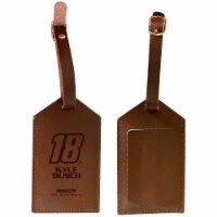 Nascar #18 Kyle Busch Leather Luggage Tag Engraved