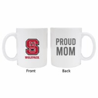NC State Wolfpack Proud Mom Ceramic Coffee Mug - White