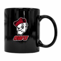 Ohio Wesleyan University Black Ceramic Mug (Black).