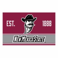 R and R Imports New Mexico State University Pistol Pete Wood Sign with Frame