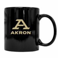 Akron Zips Black Ceramic Mug (Black).