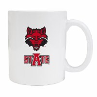 Arkansas State White Ceramic Mug (White).