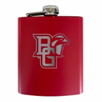 Bowling Green Falcons Stainless Steel Etched Flask - Choose Your Color Red