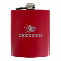 California State University, Chico Stainless Steel Etched Flask - Choose Your Color Red