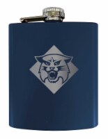 Davidson College Stainless Steel Etched Flask - Choose Your Color Navy