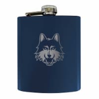 Loyola University Ramblers Stainless Steel Etched Flask - Choose Your Color Navy
