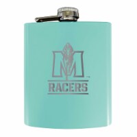Murray State University Stainless Steel Etched Flask - Choose Your Color Seafoam
