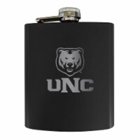 Northern Colorado Bears Stainless Steel Etched Flask - Choose Your Color Black
