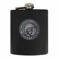 University of Tampa Spartans Stainless Steel Etched Flask - Choose Your Color Black