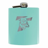 Truman State University Stainless Steel Etched Flask - Choose Your Color Seafoam