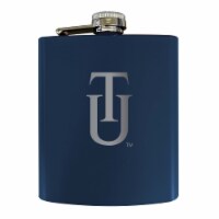 Tuskegee University Stainless Steel Etched Flask - Choose Your Color Navy