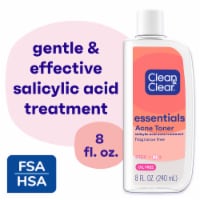 Clean & Clear Essentials Oil-Free Acne Toner Fragrance Free 2% Salicylic Acid Acne Treatment Perspective: Main