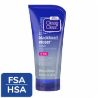 Clean & Clear Blackhead Eraser Oil-Free Facial Scrub with 2% Salicylic Acid Acne Medication Perspective: Main