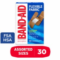 Kroger® Advanced Antibacterial Fabric Bandages Assorted Sizes, 30 ct -  Kroger