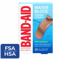 Band-Aid Brand Water Block Tough Strips Bandages