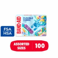 Band-Aid Brand Flexible Fabric Fun Tie-Dye Bandages, Assorted Perspective: Main