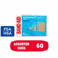 Band-Aid Brand Clear Waterproof Adhesive Bandages, Assorted Perspective: Main