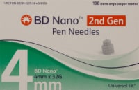 BD Nano™ 2nd Gen 32G Sterile Single Use Pen Needles Perspective: Main