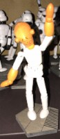 Disney Parks Star Wars Galaxy's Edge Wooden Admiral Ackbar Bendable Toy Figurine