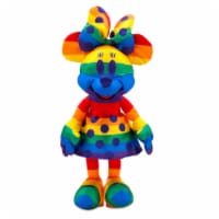 Disney Parks Rainbow Minnie Mouse Medium Plush New With Tags