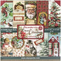 Stamperia Double-Sided Paper Pad 12 X12  10/Pkg-Classic Christmas, 10 Designs/1 Each