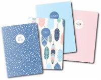 Carpe Diem A6 Notebooks 4/Pkg-Feathers
