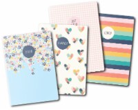 Carpe Diem A6 Notebooks 4/Pkg-Hearts