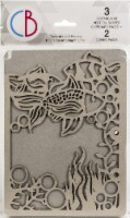 Ciao Bella Album Binding Art Shaped & Carved Pages 5/Pkg-Sea, 6.25 X8.625