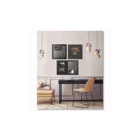 MasterVision® BOARD,BLK SHADOW,3/PK SOR034