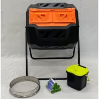 Genesis,MAZE, RSI   GEN-C42-SC   Genesis 42 Gallon Composter with Sifter, Caddie (6 bag rolls