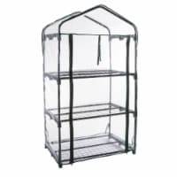 Genesis 3 Tier Portable Rolling Greenhouse with Clear Cover