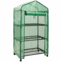 Genesis 3 Tier Portable Rolling Greenhouse with Opaque Cover