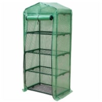 Genesis 4 Tier Portable Rolling Greenhouse with Opaque Cover