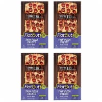 FLATOUT Thin Pizza Crust RUSTIC WHITE, 6 Pack | 4 Count