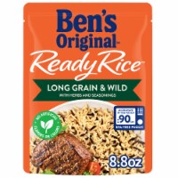 BEN'S ORIGINAL Ready Rice Long Grain and Wild Flavored Rice, Easy Dinner Side, (Pack of 10)