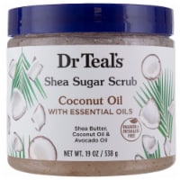 Dr. Teal's Shea Sugar Scrub Coconut Oil 19 Oz. Jar (Pack of 2)