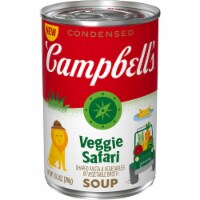 Campbell's Condensed Shaped Pasta and Vegetable Soup, Veggie Safari (Pack of 3)