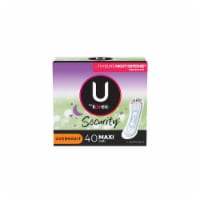 U by Kotex Security Maxi Feminine Pads, Unscented (Pack of 16)