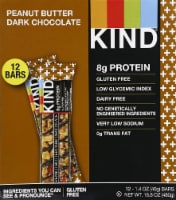 Kind Peanut Butter and Dark Chocolate Gluten Free Bar Pack (32) Perspective: Main