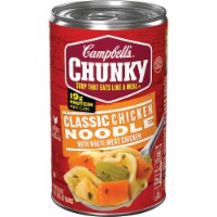 Campbell's Chunky Soup, Classic Chicken Noodle Soup Can - 18.6 Oz (Pack of 14)